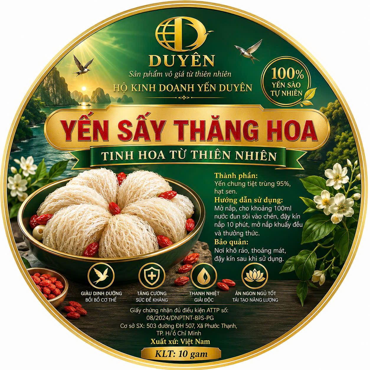 Yến sấy thăng hoa